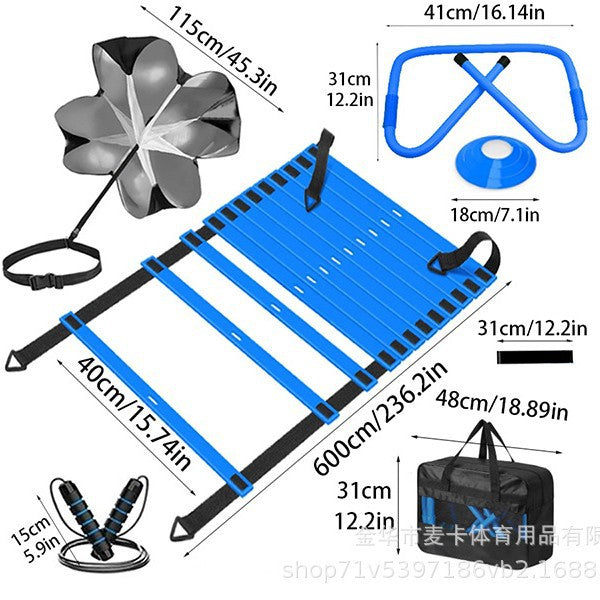 Hurdle agility ladder speed ladder rope ladder agility hurdle frame agility ladder jump ladder set soccer training equipment